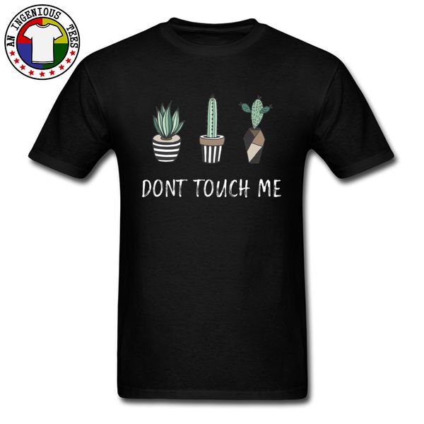 

100% cotton plain t-shirts fashionable tees green cactus bonsai image t shirt oversized fashion leisure tshirt gift