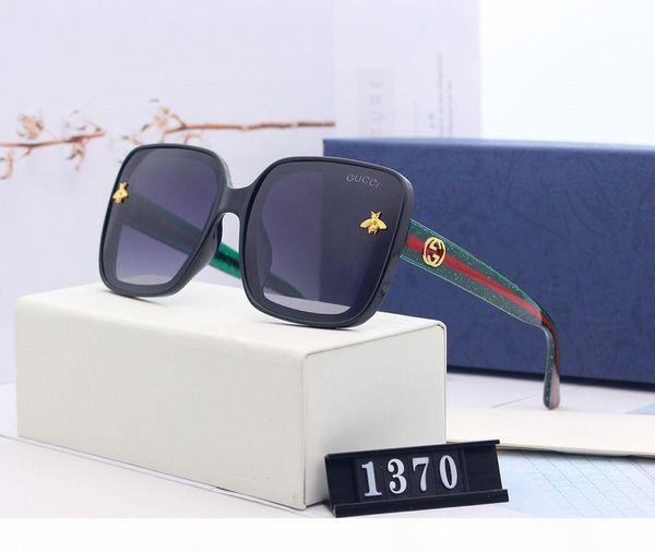 

summer fashion man woman sunglasses brand mens womens sunglasses model 1370 5 color option highly quality with box, White;black