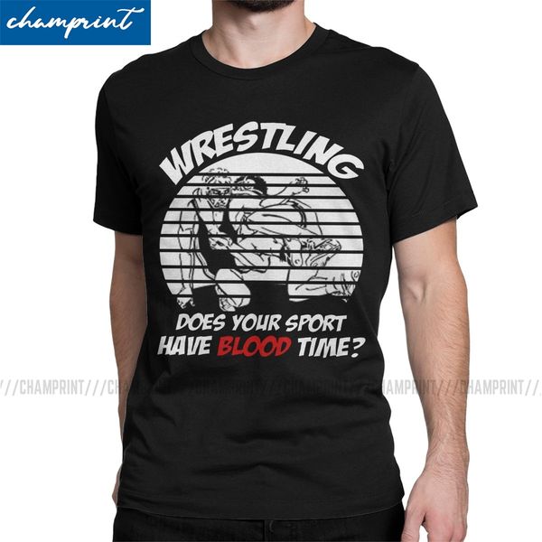 

wrestling does your sport have blood time funny gift idea men t shirts gym sportsy vintage tees gift idea clothing