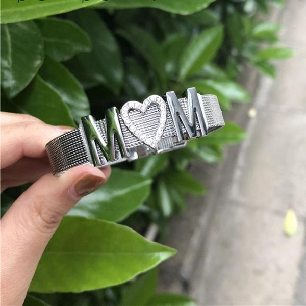 

a gift jewelry mesh bracelet set stainless steel bangle fashion party decoration bracelet mother's day valentines birthday gifts, Golden;silver