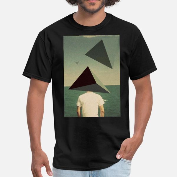 

triangles on the beach t shirt men designs 100% cotton plus size 3xl letter interesting authentic spring autumn family shirt