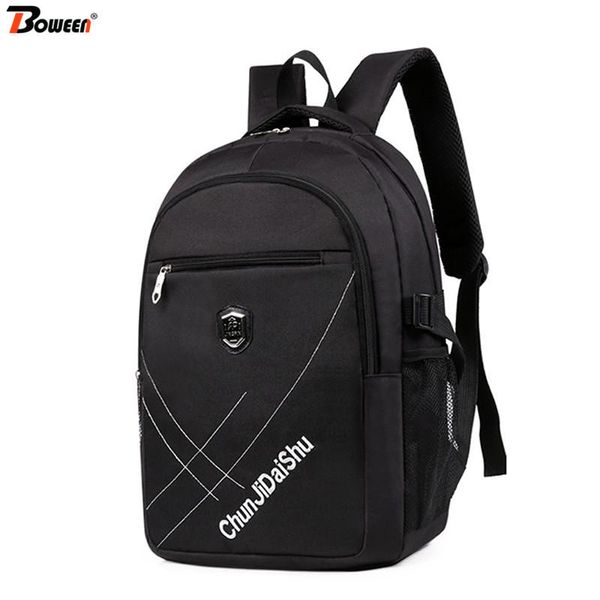 

весна 2020 высокие мальчики подростковый рюкзак большой рюкзак повседневная школа вместимость младшие сумки bagpack для черный подросток муж