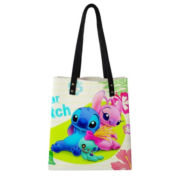 

custom cartoon anime anime print pu leather handbags women purse shoping totes luxury designer sac a main vintage bag