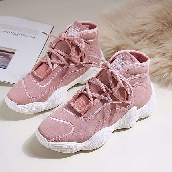 

2020 new ladies large sports shoes basket ladies casual platform shoes women's sports dad high-sneakers
