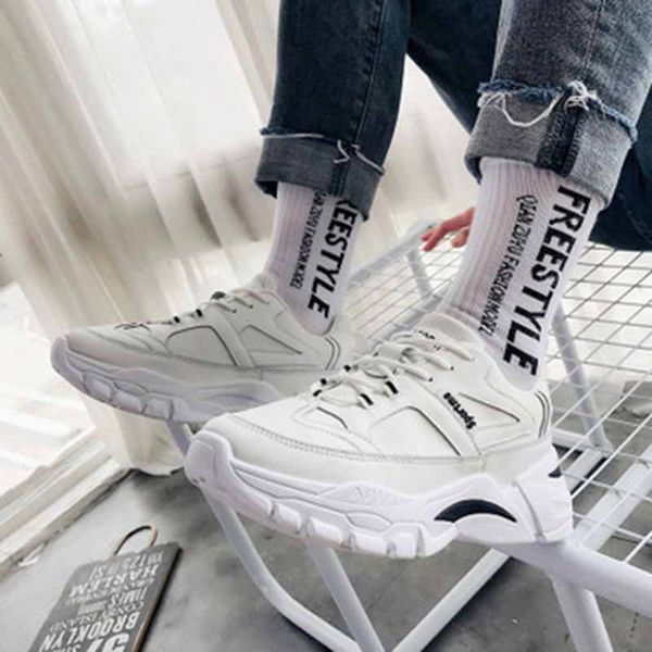 

2020 men's casual shoes breathable men's mesh running shoes classic tennis sports men sapatos sports, Black