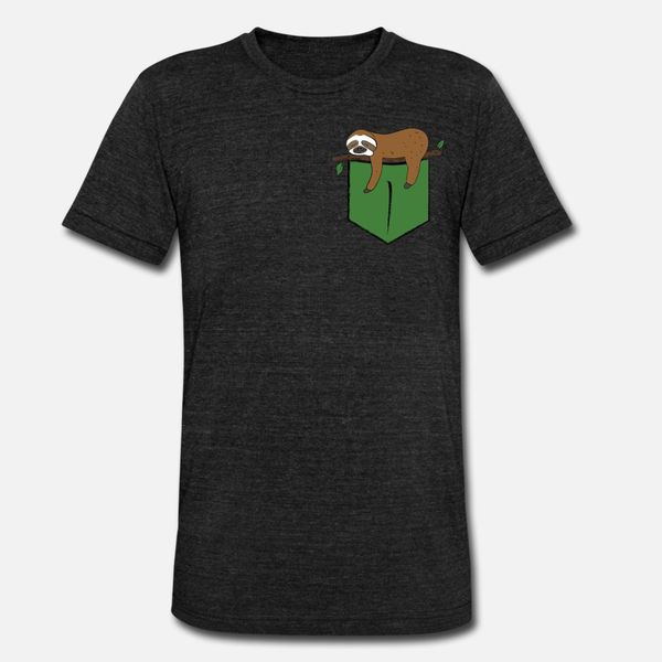 

удивительный карманный спящий лень подарков футболки рубашки мужчины character 100% хлопок круглый воротник мужской фитнес аутентичные летне