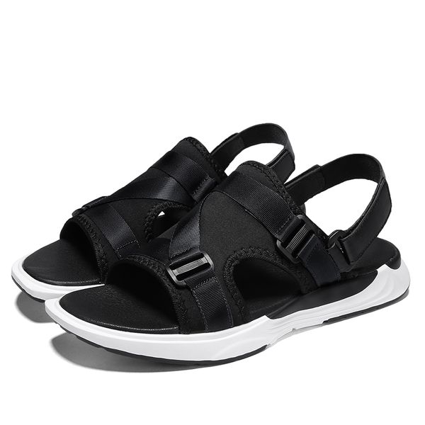 

masculina luxury s sandals homme vietnam sandalias in sandalhas handmade hombre male sandales 44 casual big sandles praia shoe, Black