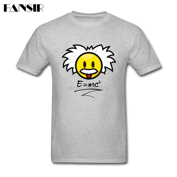 

smiley einstein e = mc men t shirt normal tee shirts men male short sleeve o neck big size tee for group