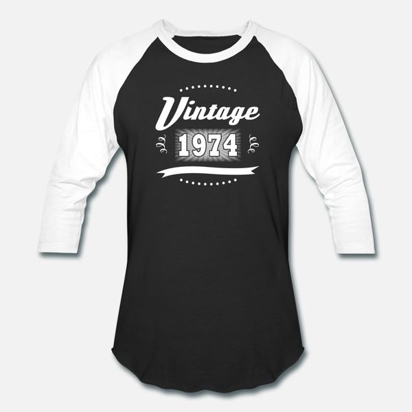 

vintage 1974 1.png t shirt men custom tee shirt plus size 3xl fit loose new style summer slim shirt, White;black