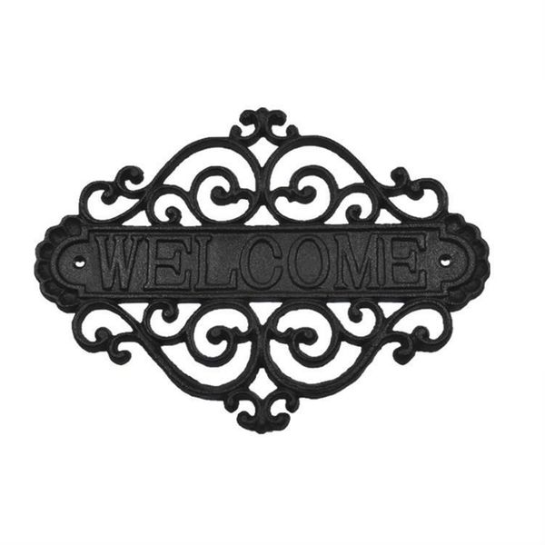 

cast iron bar welcome sign home wall mounted cafe decorative vintage attractive