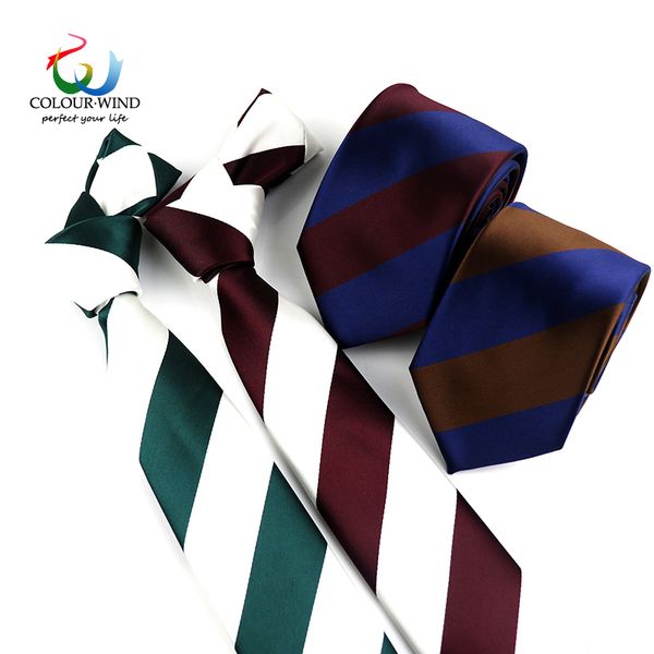 

2020 men's tie 100% polyester 7cm striped neck ties colorful jacquard wedding party classic neckwear gravata, Black;gray