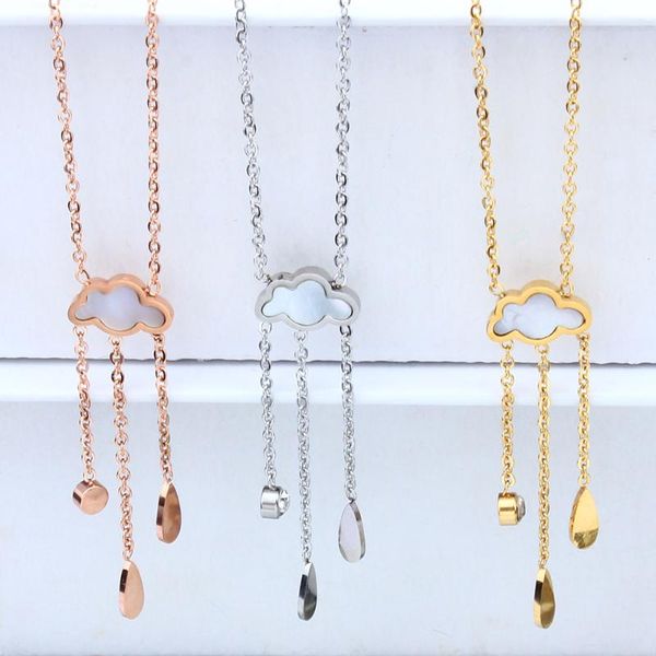 

hxd stainless steel necklaces chain fashion cute necklaces for women pendants long necklace jewelry friends gift, Silver