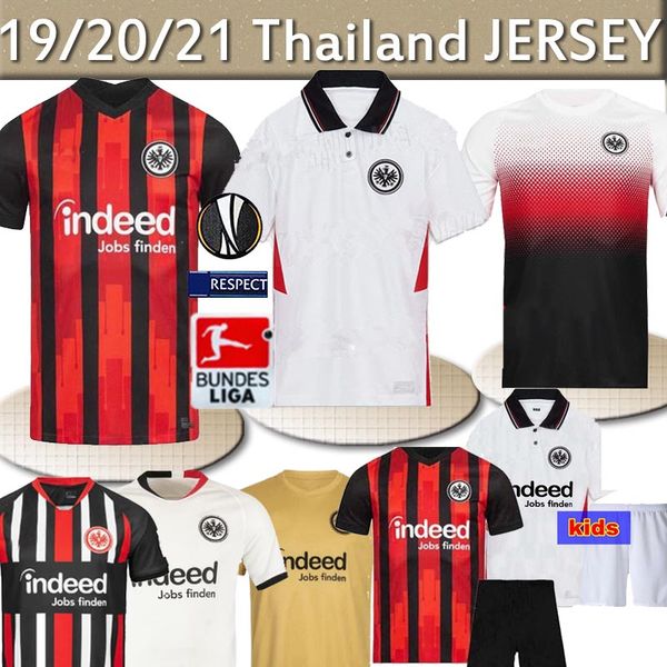 

thailand eintracht frankfurt soccer jersey 20 21 dost ndicka andre silva kostic football shirts da costa hasebe camisata de frankfurt, Black;yellow