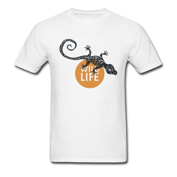 

wild life ящерица скелет printed t shirt рептилия животных дизайн весна tshirts мужчины хлопок круглый воротник мужчины футболка европа разм