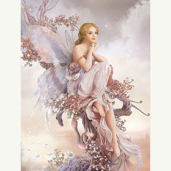 

cross stitch kit diy diamond embroidery moon fairy full square/round diamond painting mosaic home decor