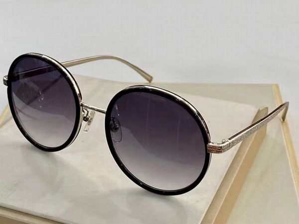 

round sunglasses metal gold black frame grey shaded gafas de sol sun glasses fashion ladies sunglasses with box, White;black
