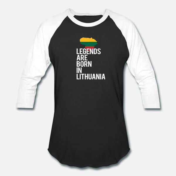

legends are born in lithuania t shirt men printing tee shirt s-xxxl slim interesting authentic summer standard shirt
