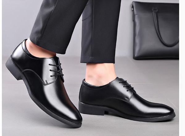 

men's shoes in spring and autumn low heel round head @op65, Black