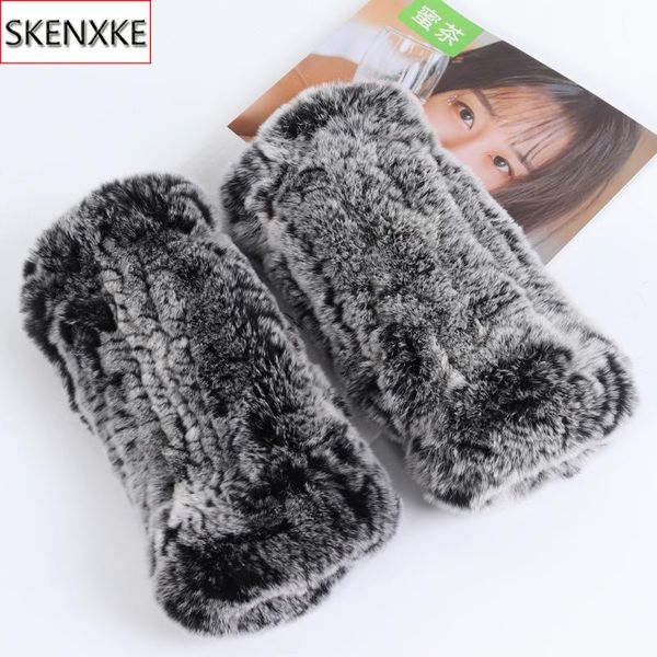 

2020 new fashion girl natural real rex меховые перчатки good упругие трикотажные меха рукавицы lady real rex перчатки, Blue;gray