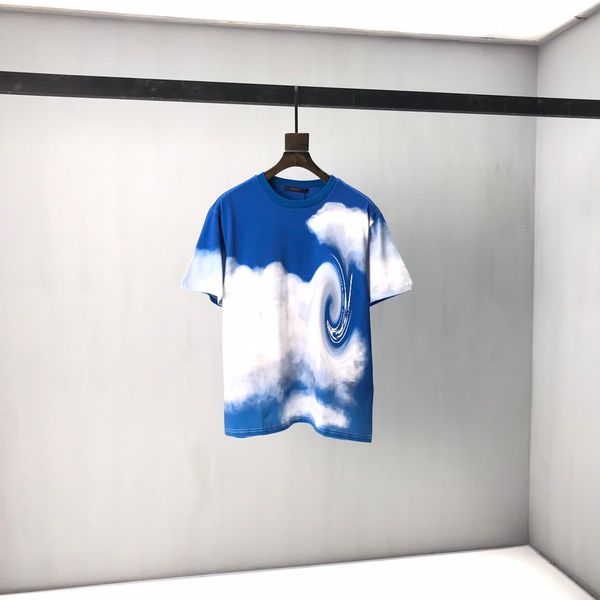 

2020 fashion shoulder letter print t-shirt french latest style spring and summer paris men and women black white casual t-shirt, White;black