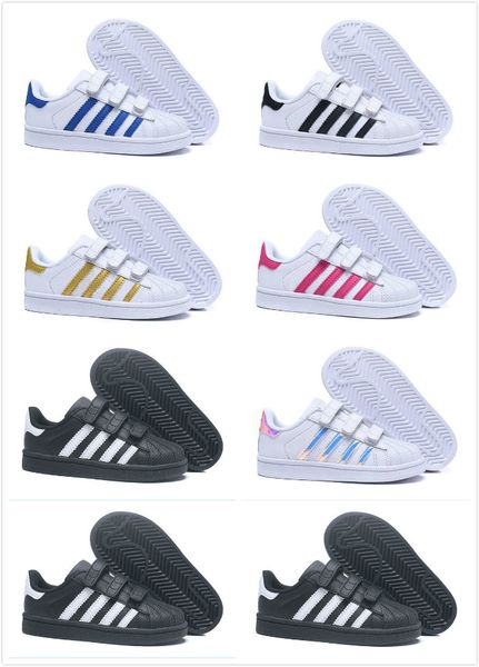 

2020new originals superstar white hologram iridescent pride sneakers super star women men sport running shoes 36-44, Black