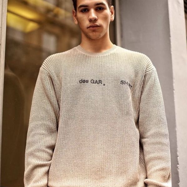 

18fw box logo x des cotton sweaters hip hop skateboard cool sweaters men women cotton casual coat hflsmy039