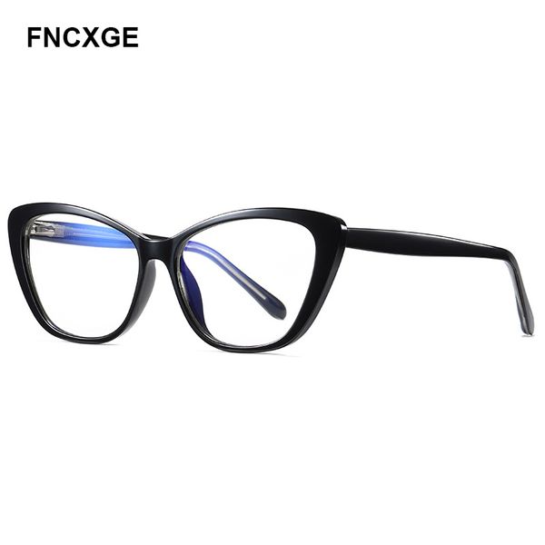 

sunglasses 2021 for ladies blue light blocking women's sun glasses cat eye uv400 eyewear temple optical computer gaming frame, White;black