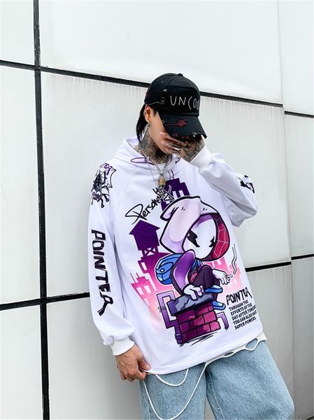 

designer mens pullover loose sweatshirt casual mens 3d printed hoodies, Black