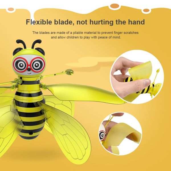

rc plane kid toys little bee induction remote controlled aircraft animal helicopter uav selling gift of the child