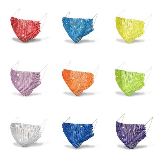 

face mask sequins mouth er mask fashion bling bling protective pm2.5 dustproof washable reuse face masks elastic earloop mouth mask yp579#90