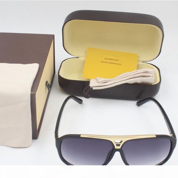 

fashion evidence sunglasses retro vintage men designer shiny gold frame laser logo women with package z105, White;black
