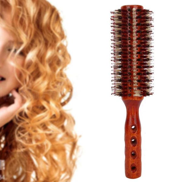 

hair brushes round brush professional large salon barber shop curly styling comb, Silver