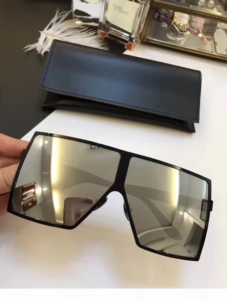 

women designer betty square sunglasses black frame mirror lenses 68mm oversized sunglasses brand sunglasses new with box, White;black