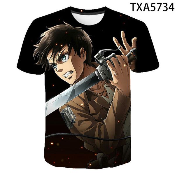 

boy girl movie attack on titan cool 3d print shirts hippie humor graphic men clothing