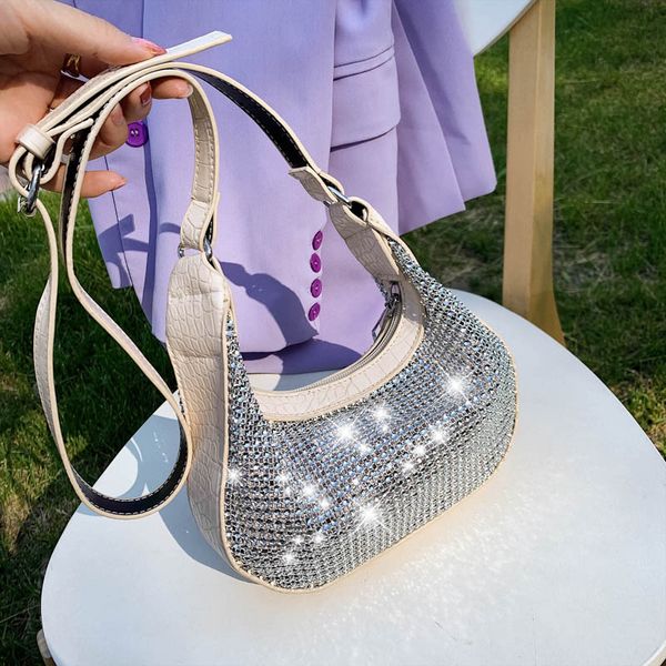 

2020 alligator leather patchwork diamonds female small handbags purses and handbag shoulder lady's crossbody bag women's bag