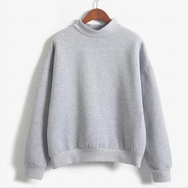 

wholesale m xxl cute women hoodies pullover 9 colors 2020 autumn coat winter loose fleece thick knit sweatshirt female, Black