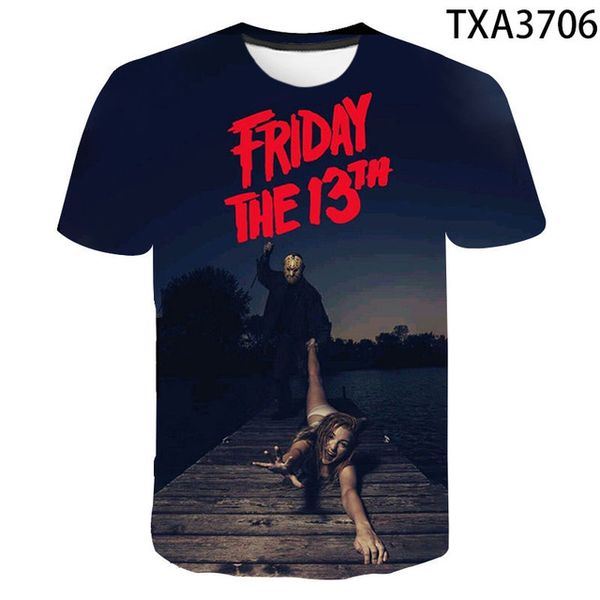 

and new friday the 13th clothing wild street trend 3d print shirts funny oversized oversized men clothing