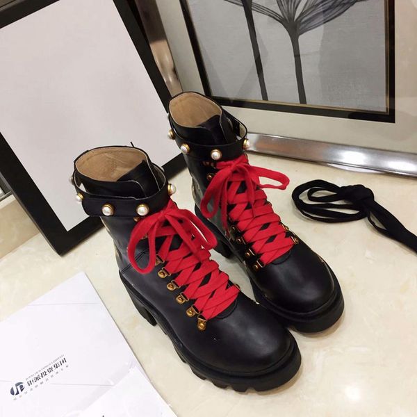 

women martin booties platform boots new fashion combat boots embroidery bee boot black snake bottom casual shoes ankle boots