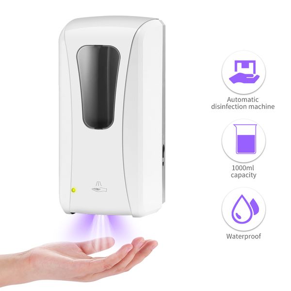 

1000ml wall mount spray soap dispenser automatic touchless ir sensor hand sanitizer shampoo detergent dispenser touch-sanitizer