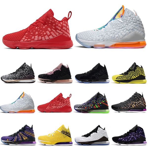 

17 men basketball shoes 17s black white future red carpet purple yellow mens trainers athletic sport sneaker 7-12 new arrival