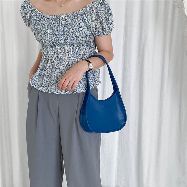 

new bag women bag 2020 summer and autumn fashion simple shoulder pu retro pillow armpit womens bags handbags