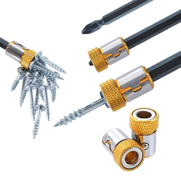 

screwdriver bits magnetic ring 1/4" 6.35mm metal strong magnetizer screw for hex