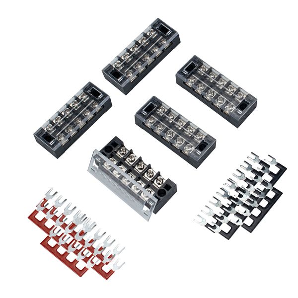 

винтовые клеммы strip блоки 25a 5p и 10шт перемычки heavy duty easy install