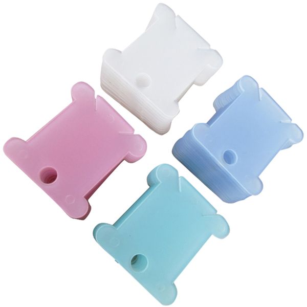 

embroidery floss plastic cross stitch thread bobbins holders board pack of 100, Black