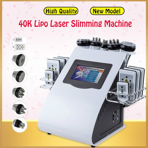 

2020 6 in 1 ultrasound cavitation machine 40k ultrasonic cavitation lipolaser rf vaccum slimming body weight loss cavi lipo contouring dhl