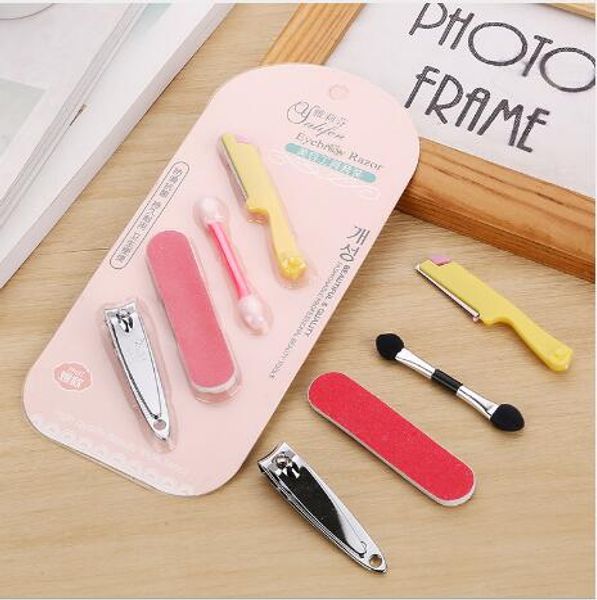 

noq professional stainless steel nail clipper cutter trimmer manicure pedicure tools nail manicure file scissors set