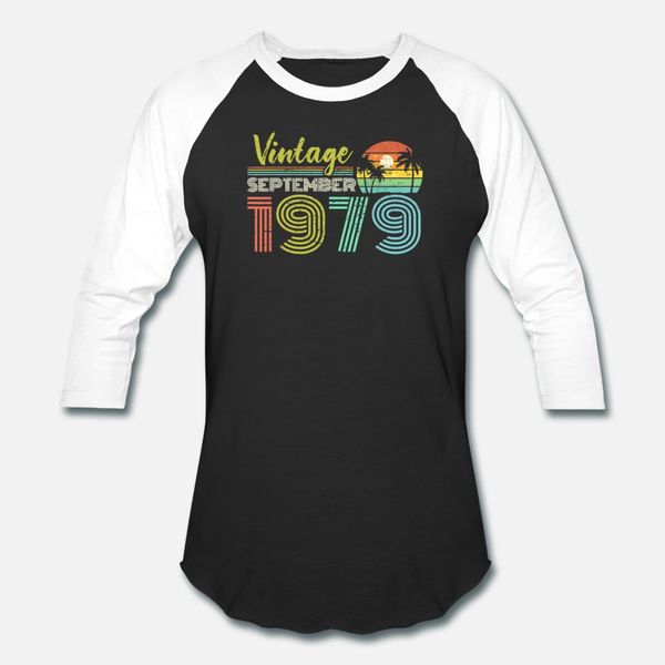 

40th birthday gift vintage september 1979 forty t shirt men character cotton crew neck pictures famous funny summer letters shirt