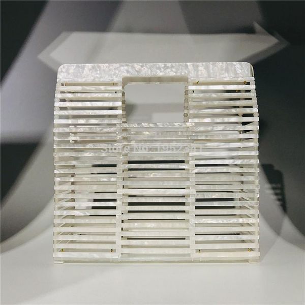 

oc4179 elegant acrylic basket bag wholesale ladies handle acrylic clutch guangzhou supplier