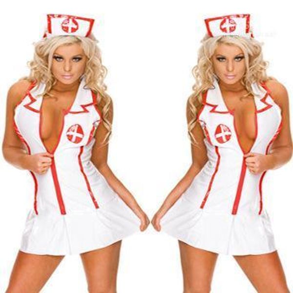

women holiday stage theme costume designer suits costumes cosplay nurse sets, Black;red
