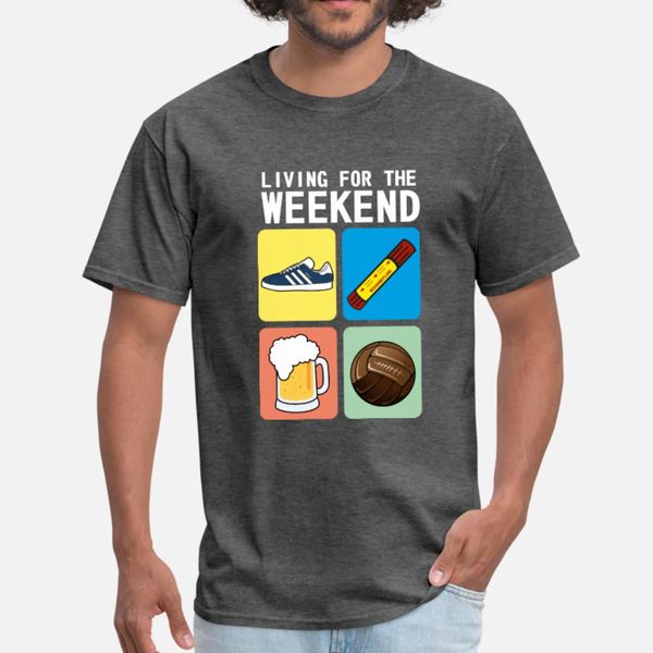 

living for the weekend wv t shirt men designer 100% cotton s-3xl letter fit new style spring pictures shirt